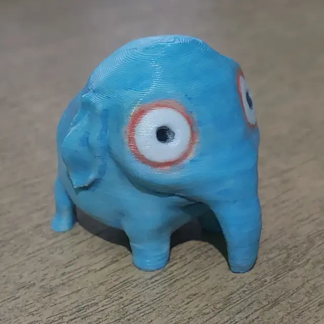Tiny Chubby Elephant – Cute Desk Buddy Figurine — modelo 3D