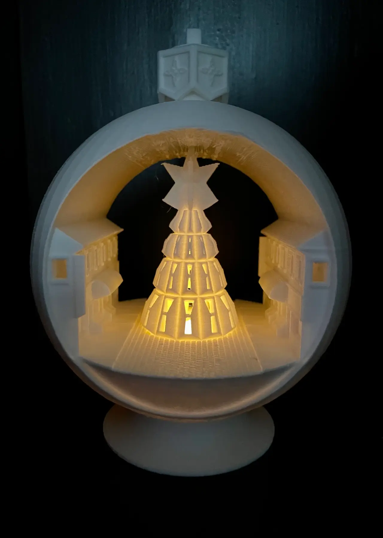Snowglobe Votive Ornament - Xmas Town — modelo 3D