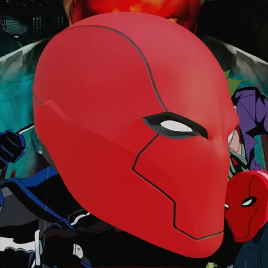 Red Hood Rebirth Inspired Helmet — modelo 3D