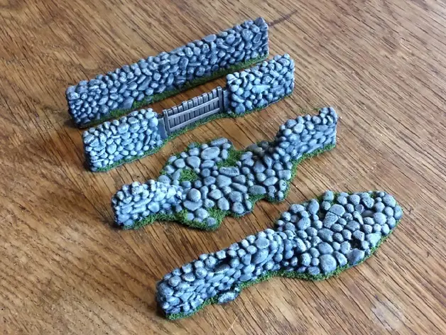 Beautiful Stone wall Terrain — modelo 3D