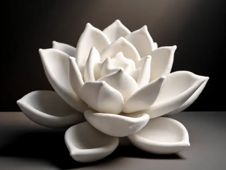 Serene Bloom – Lotus Flower Sculpture — modelo 3D