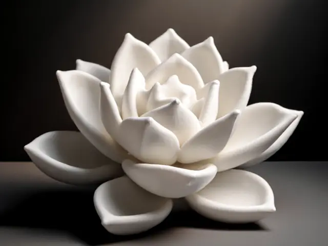 Serene Bloom – Lotus Flower Sculpture — modelo 3D