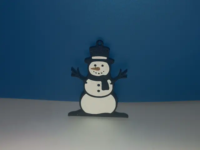 Schneemann Anhänger Weihnachten Deko 3D Druck — modelo 3D