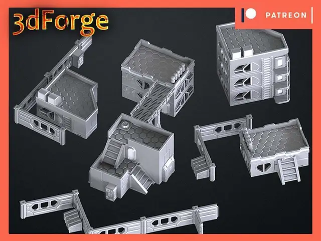 infinity rack terrain — modelo 3D