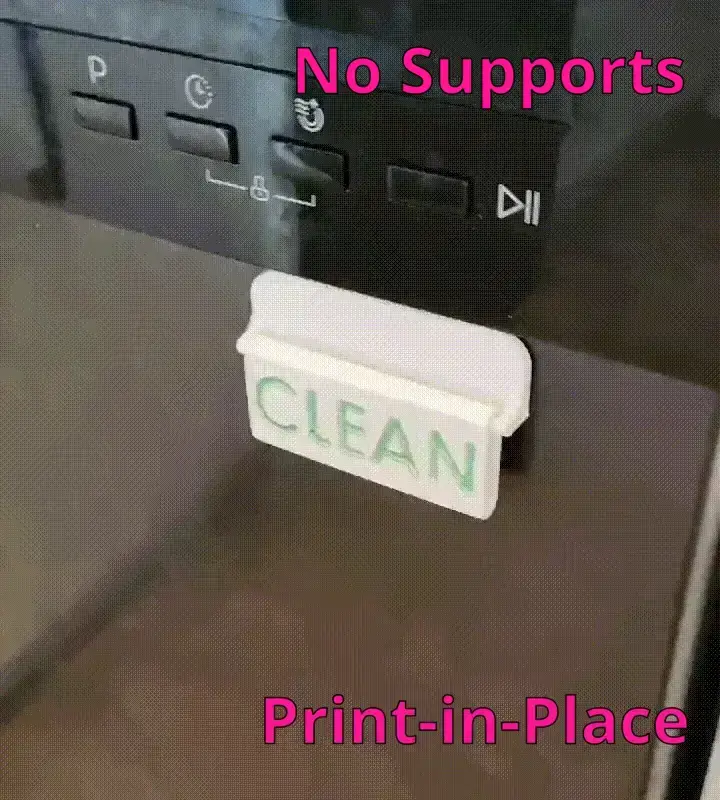 Dishwasher Dirty/Clean Automatic Sign — modelo 3D