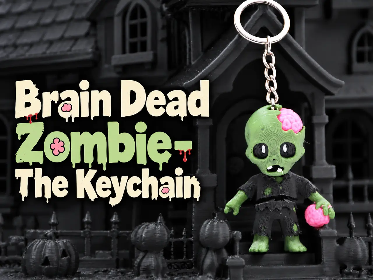Brain Dead Zombie - The Keychain — modelo 3D