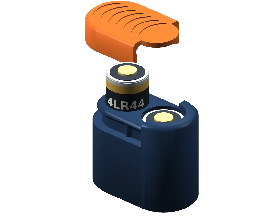 4LR44 / 4SR44 / PX28 / A544 / 28L Battery Storage Case — modelo 3D