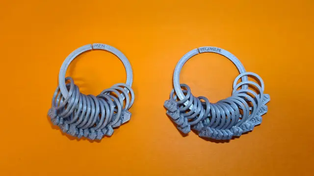 Ring size Men Women — modelo 3D