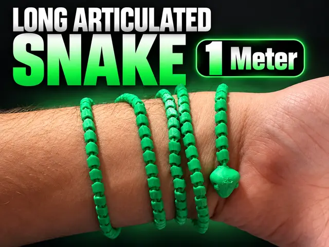 Articulated Snake 1 meter — modelo 3D
