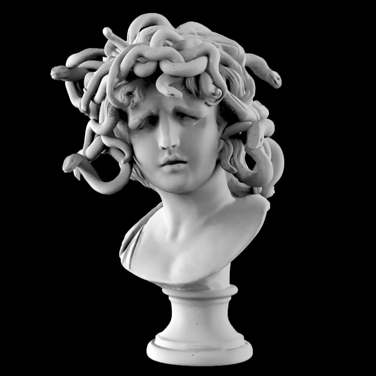Bust of Medusa at The Musei Capitolini, Rome — modelo 3D