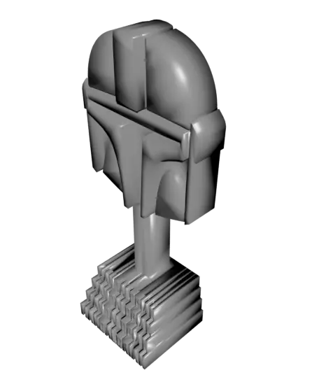 Mandalorian Helmet Headphone Stand — modelo 3D