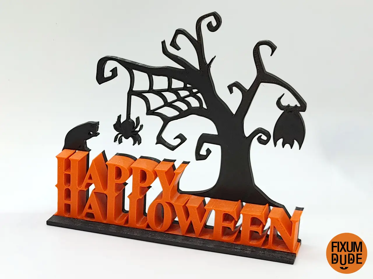Happy Halloween Table Top Decoration — modelo 3D