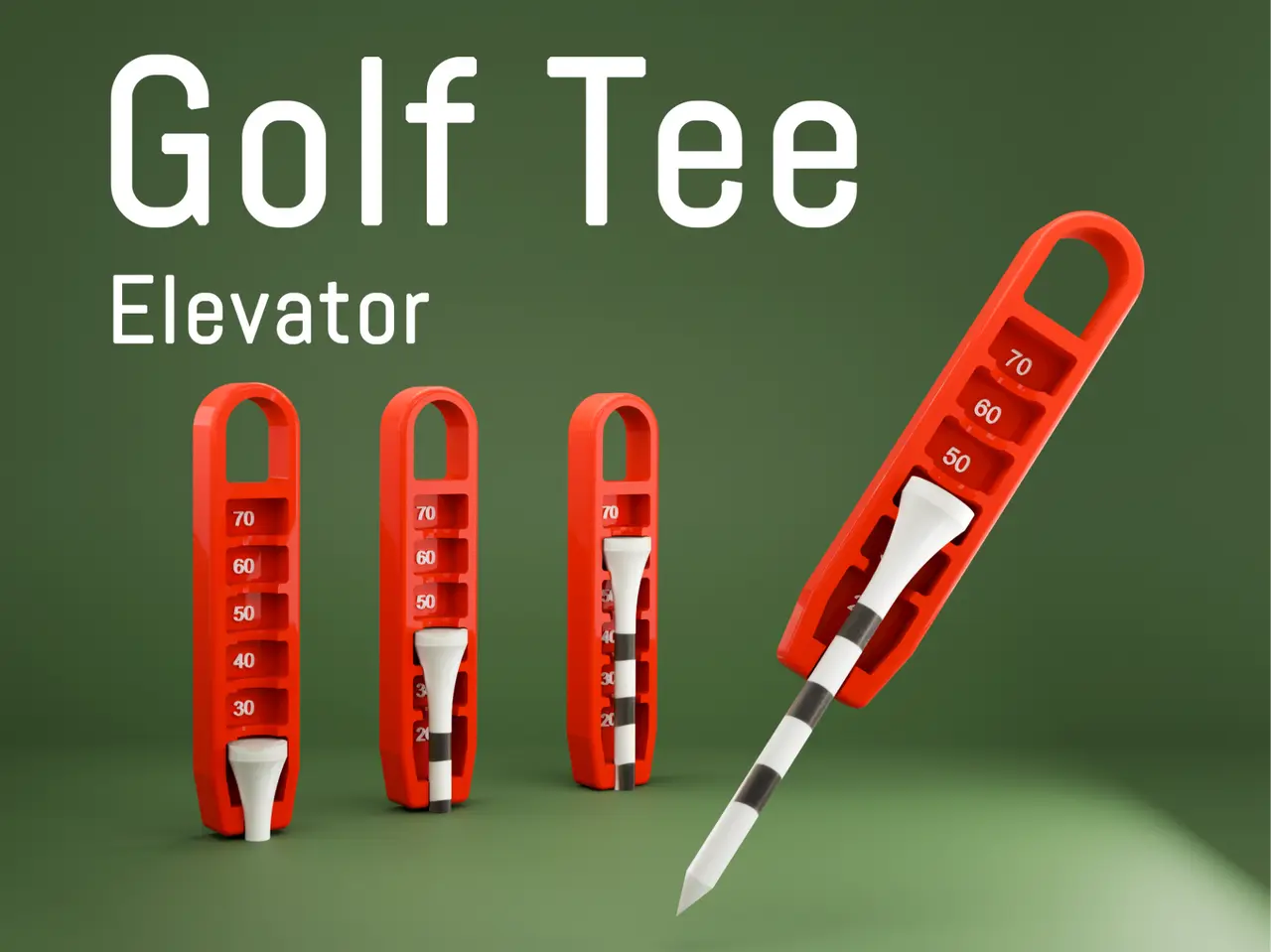 Golf Tee Elevator — modelo 3D