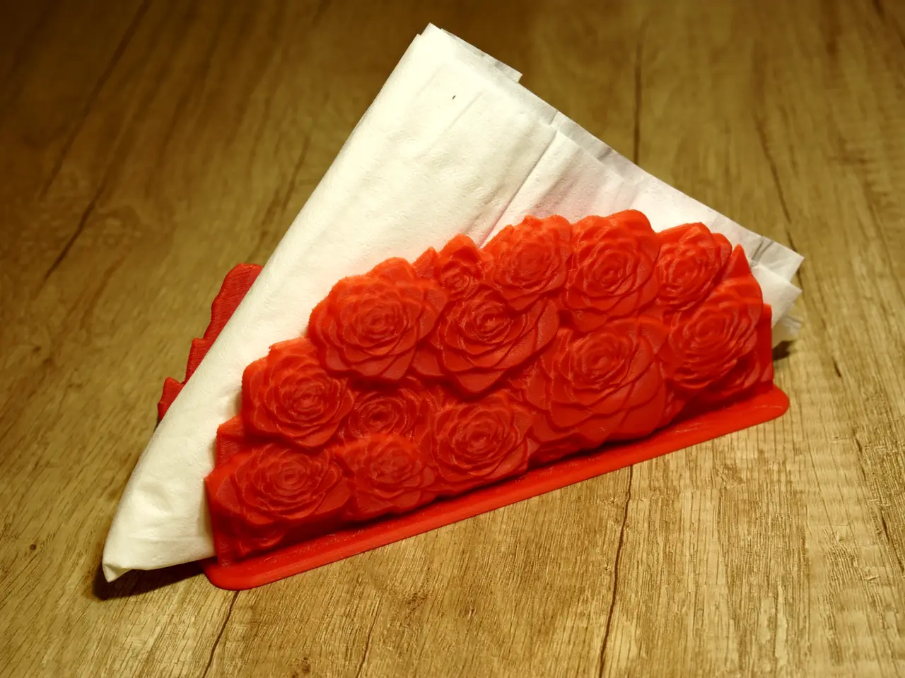 Napkin Holder with Roses – Flower Table Decor Gift — modelo 3D