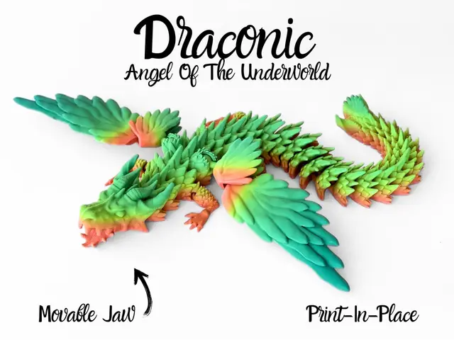 Draconic - Winged Articulated Dragon — modelo 3D