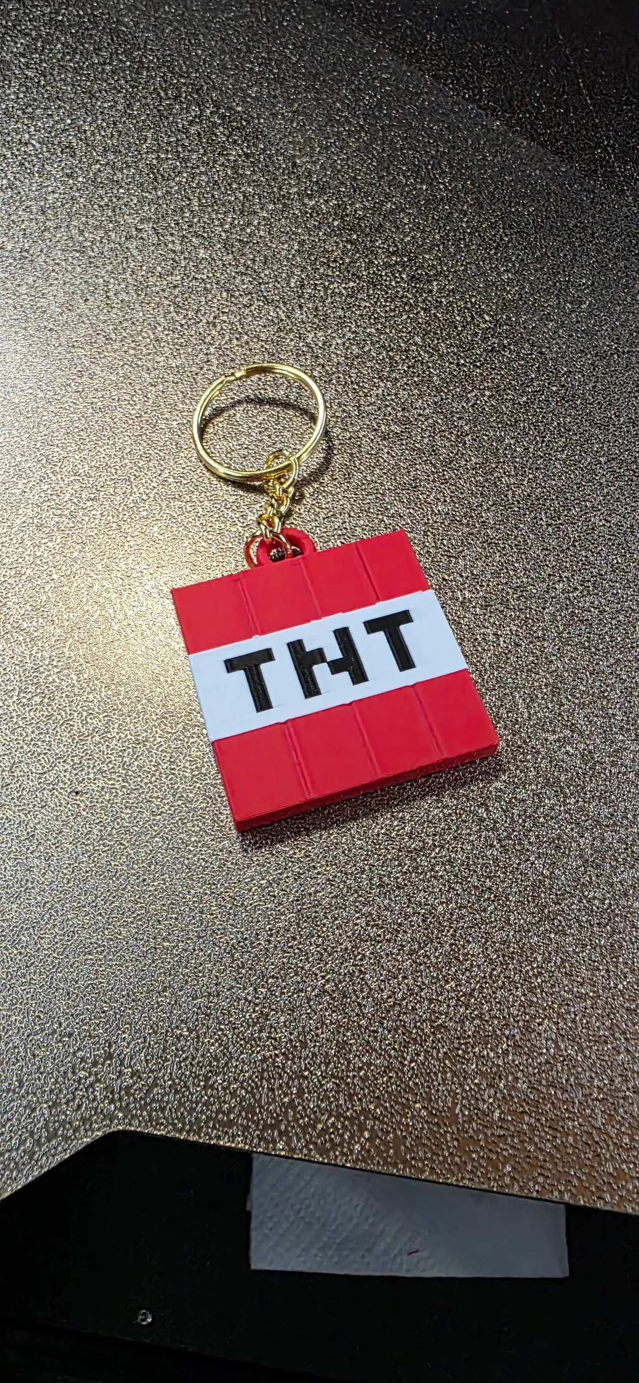 Minecraft TNT keychain — modelo 3D