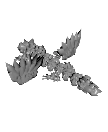 Baby Crystal Wing Dragon — modelo 3D