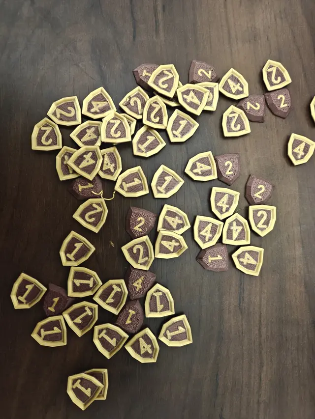 Spirit Island Defend Tokens (Multicolour, Stackable) — modelo 3D