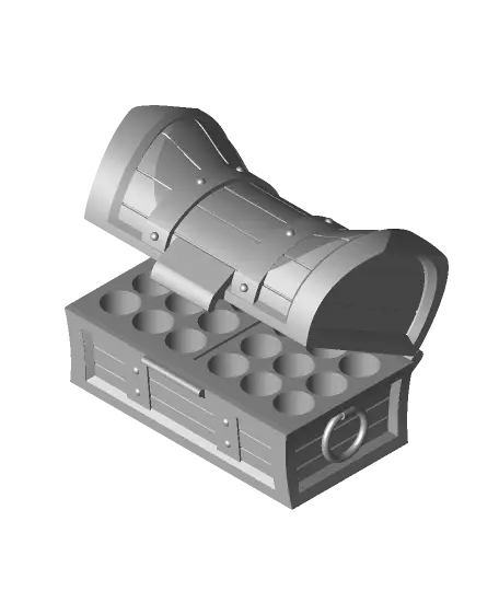 Pirate Treasure Chest for AA-AAA Batteries — modelo 3D