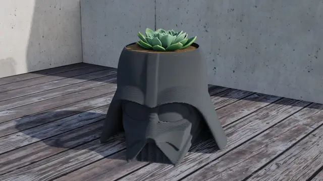 Darth Vader Pot Plant — modelo 3D