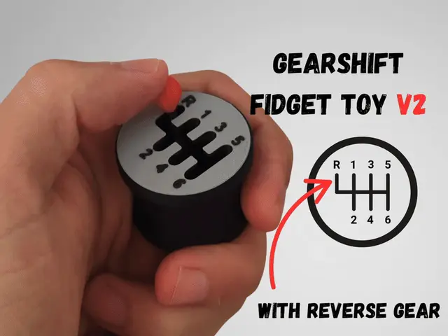 Gearshift fidget toy V2 — modelo 3D