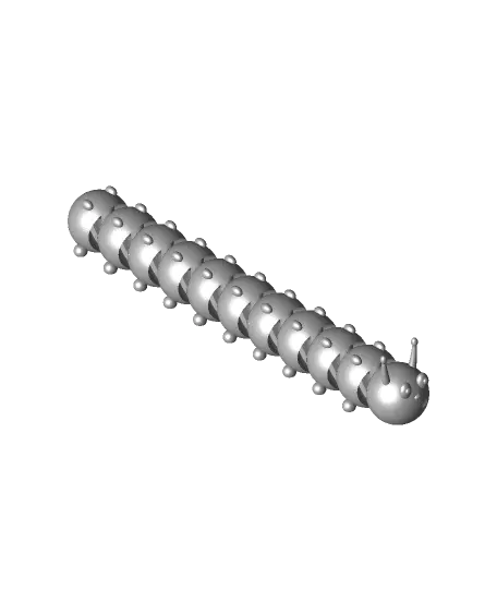 Colin the Articulated Caterpillar — modelo 3D