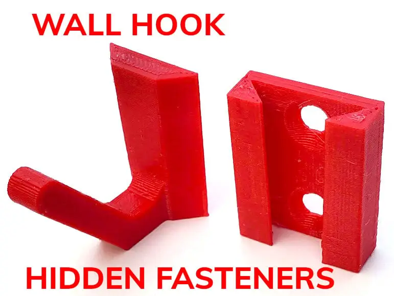 Wall Hook - Hidden Fasteners — modelo 3D