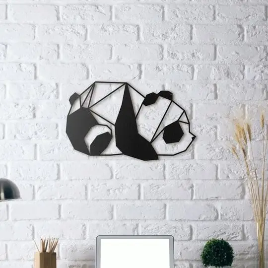 Panda Wall Sculpture 2D — modelo 3D