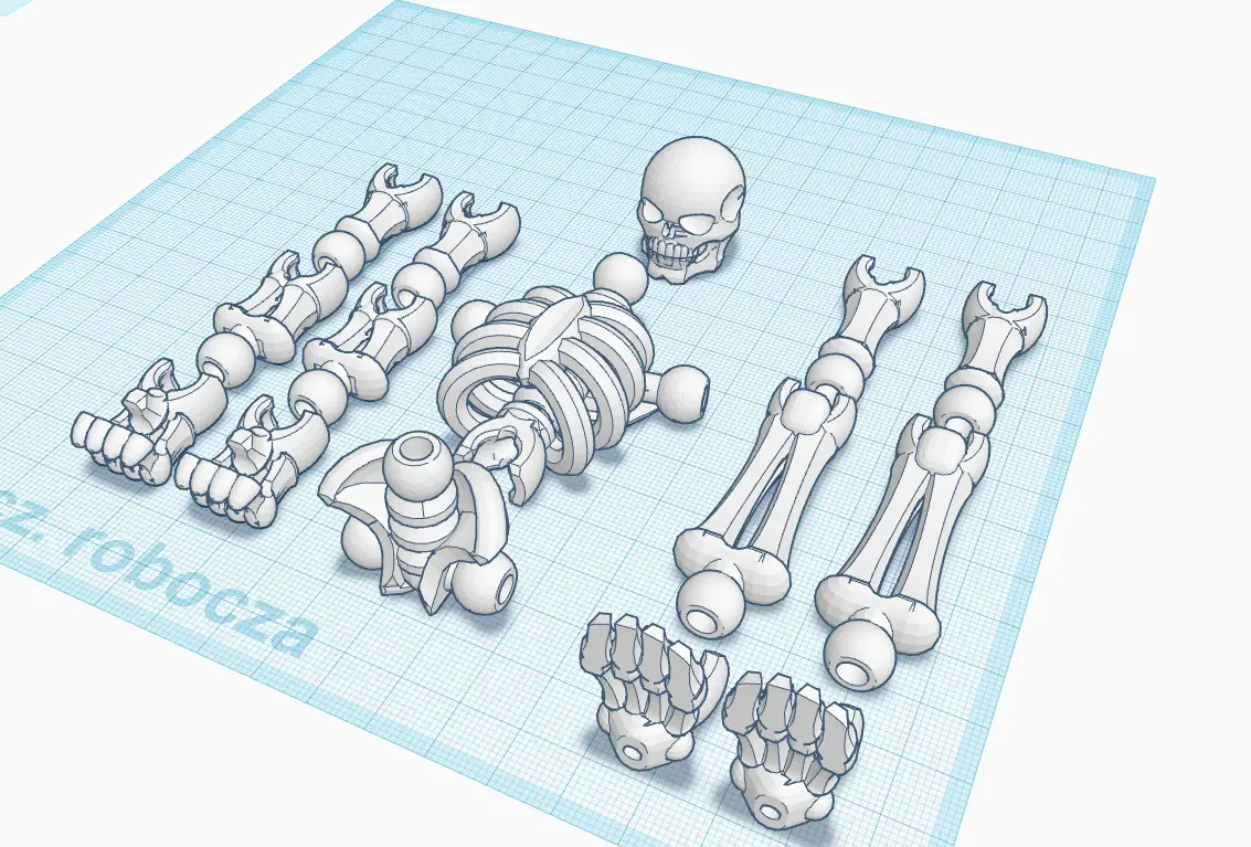 poseable skeleton — modelo 3D