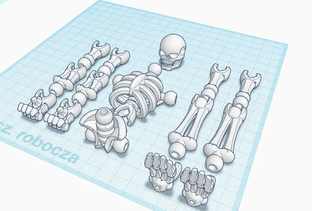 poseable skeleton — modelo 3D