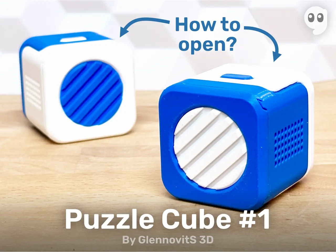 Puzzle Cube #1 (small fun and challenging brainteaser) — modelo 3D