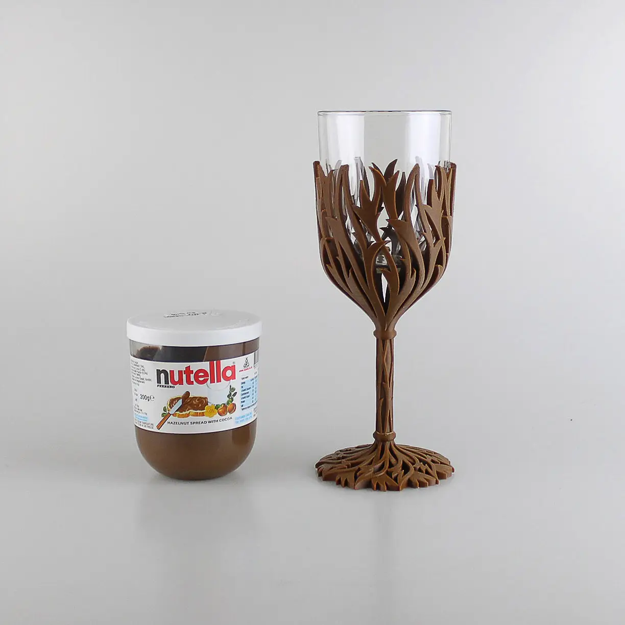 Nutella Wine Glass - Get fat then get drunk — modelo 3D
