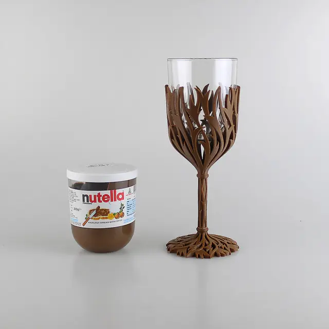 Nutella Wine Glass - Get fat then get drunk — modelo 3D