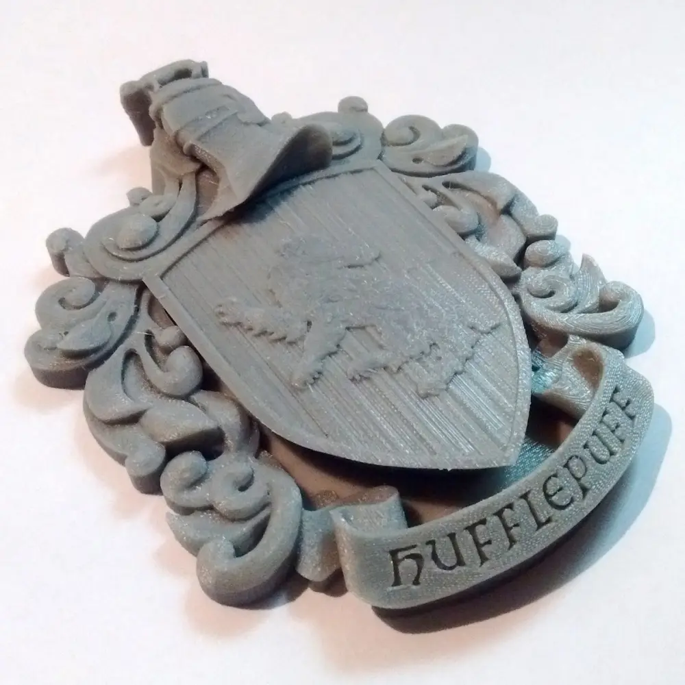 Hufflepuff Coat of Arms Wall/Desk Display - Harry Potter — modelo 3D
