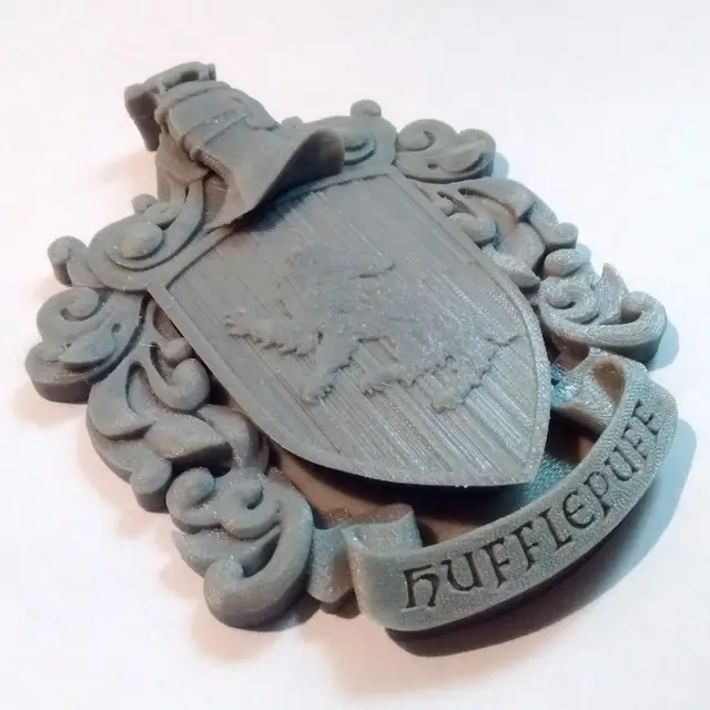 Hufflepuff Coat of Arms Wall/Desk Display - Harry Potter — modelo 3D