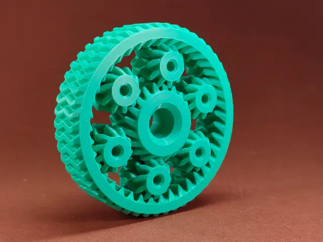 Geared planetary spinner — modelo 3D