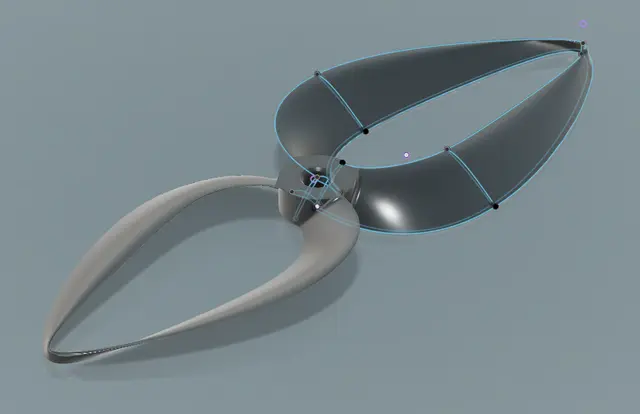 V2 Bi-Loop or Bi-Blade Toroidal Propellers for FPV Drone Quadcopter — modelo 3D