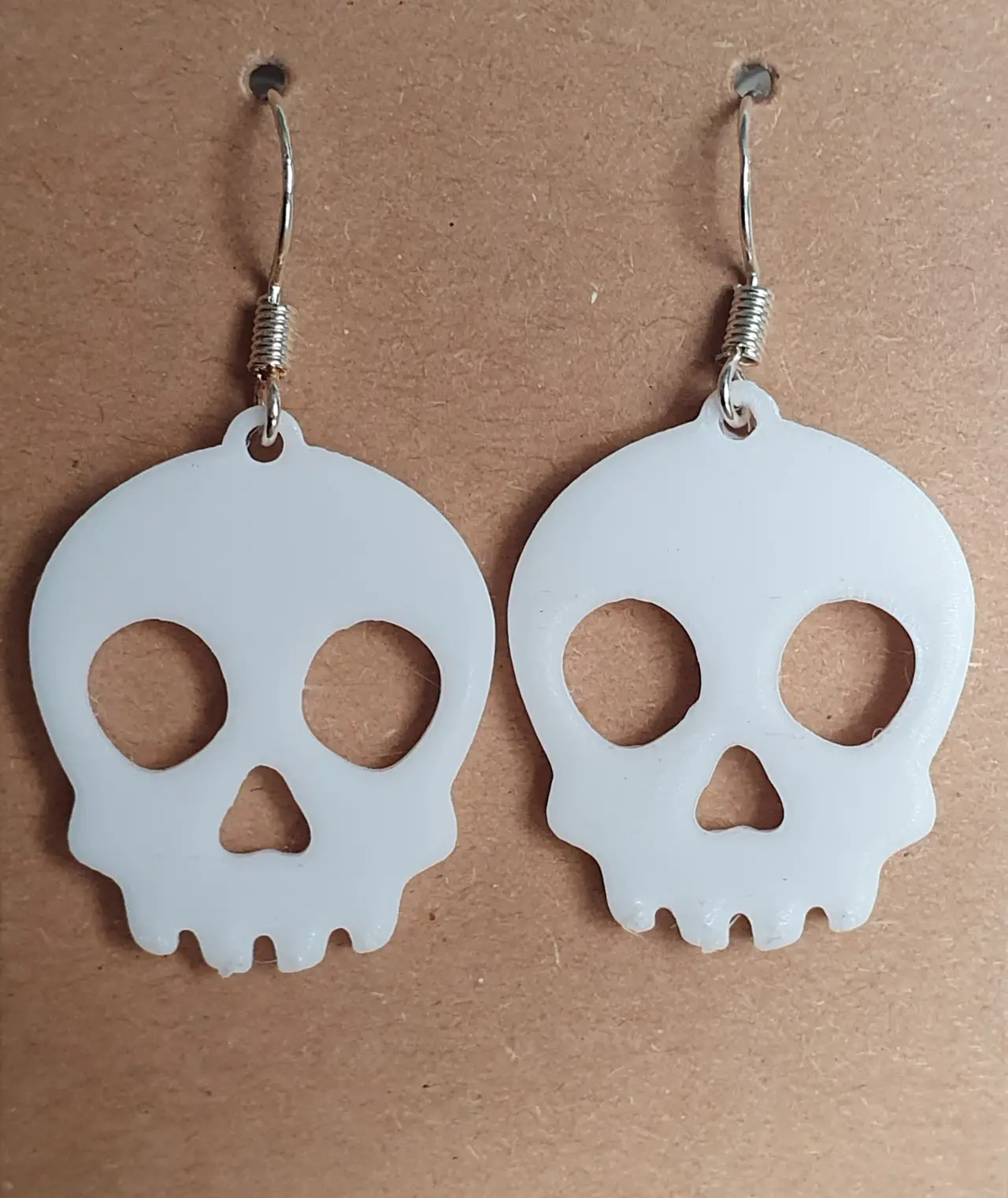 Skull earrings halloween — modelo 3D