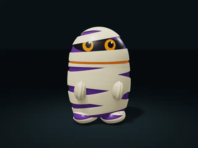 Bandaged Mummy Storage Box with Removable Head Lid — modelo 3D