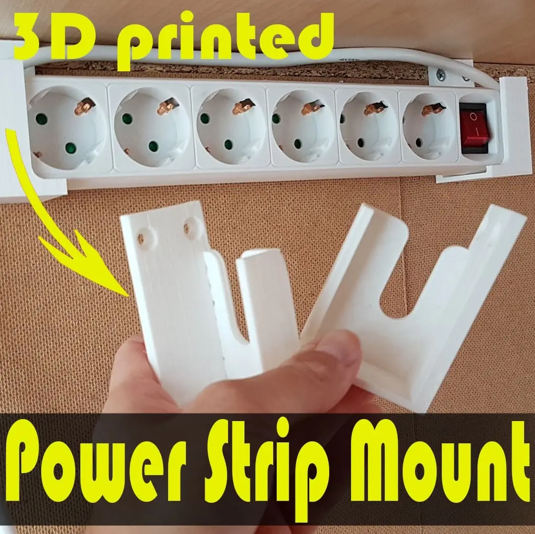 Universal Power Strip Mount — modelo 3D