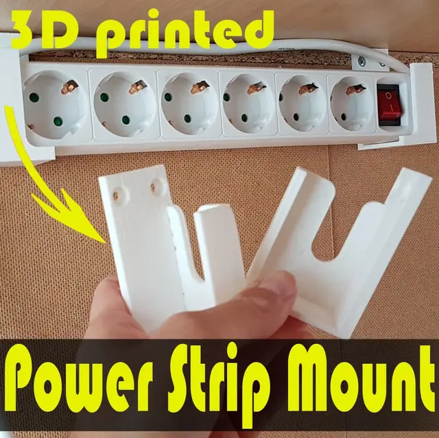 Universal Power Strip Mount — modelo 3D