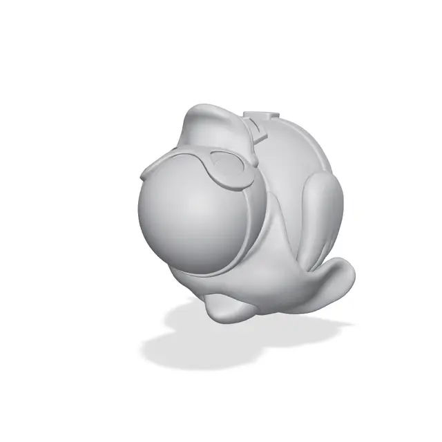 Superhero Dad Rubber Duck - Character Figurine — modelo 3D