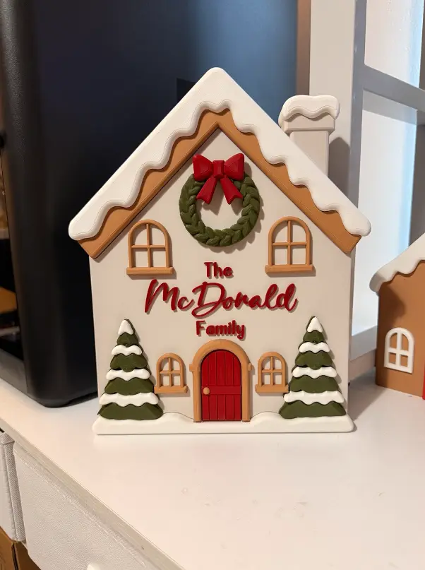 Personalised Christmas Family House 🏠❤️ — modelo 3D