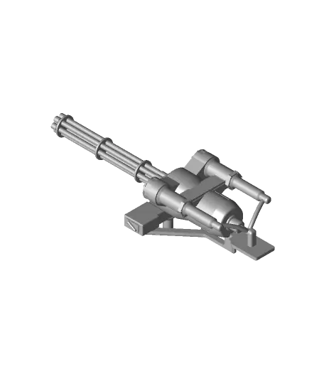 Gatling Shredder — modelo 3D