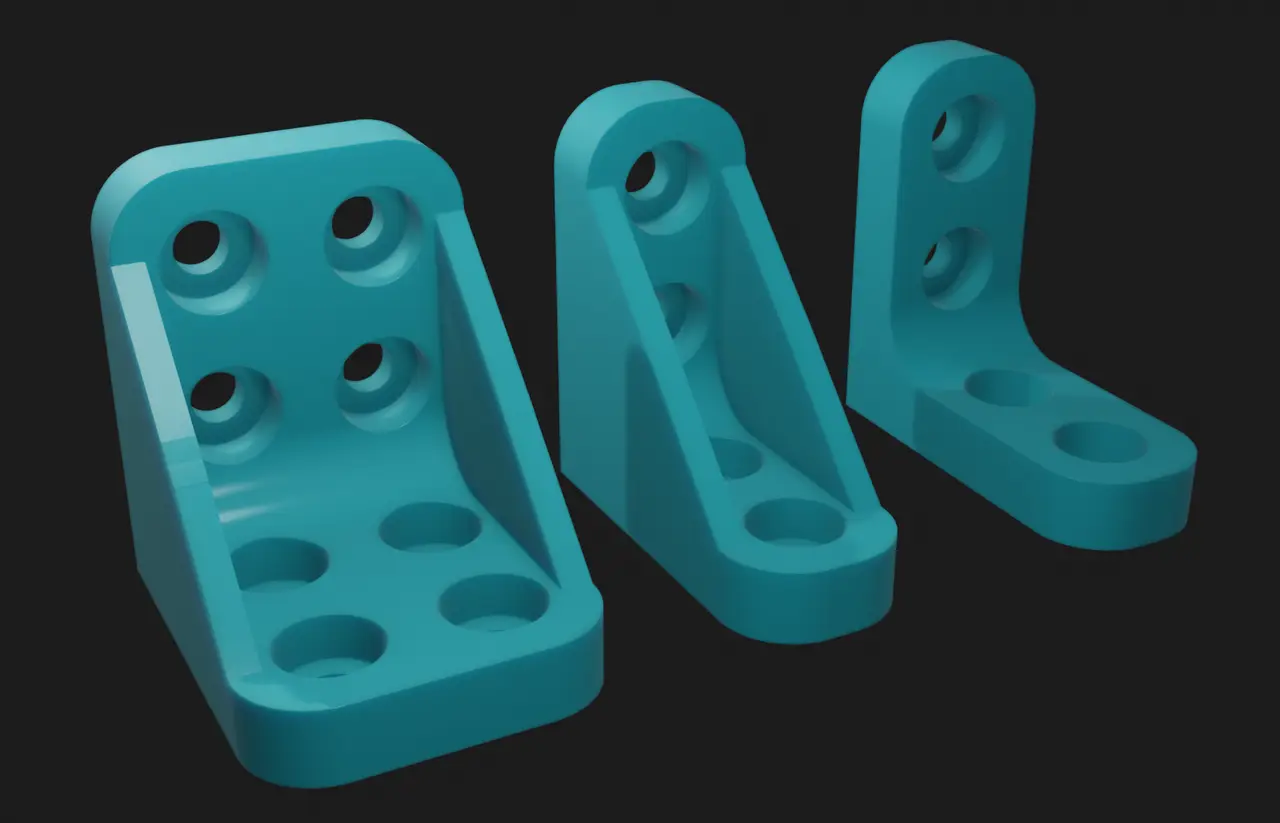 Customizable L Bracket — modelo 3D