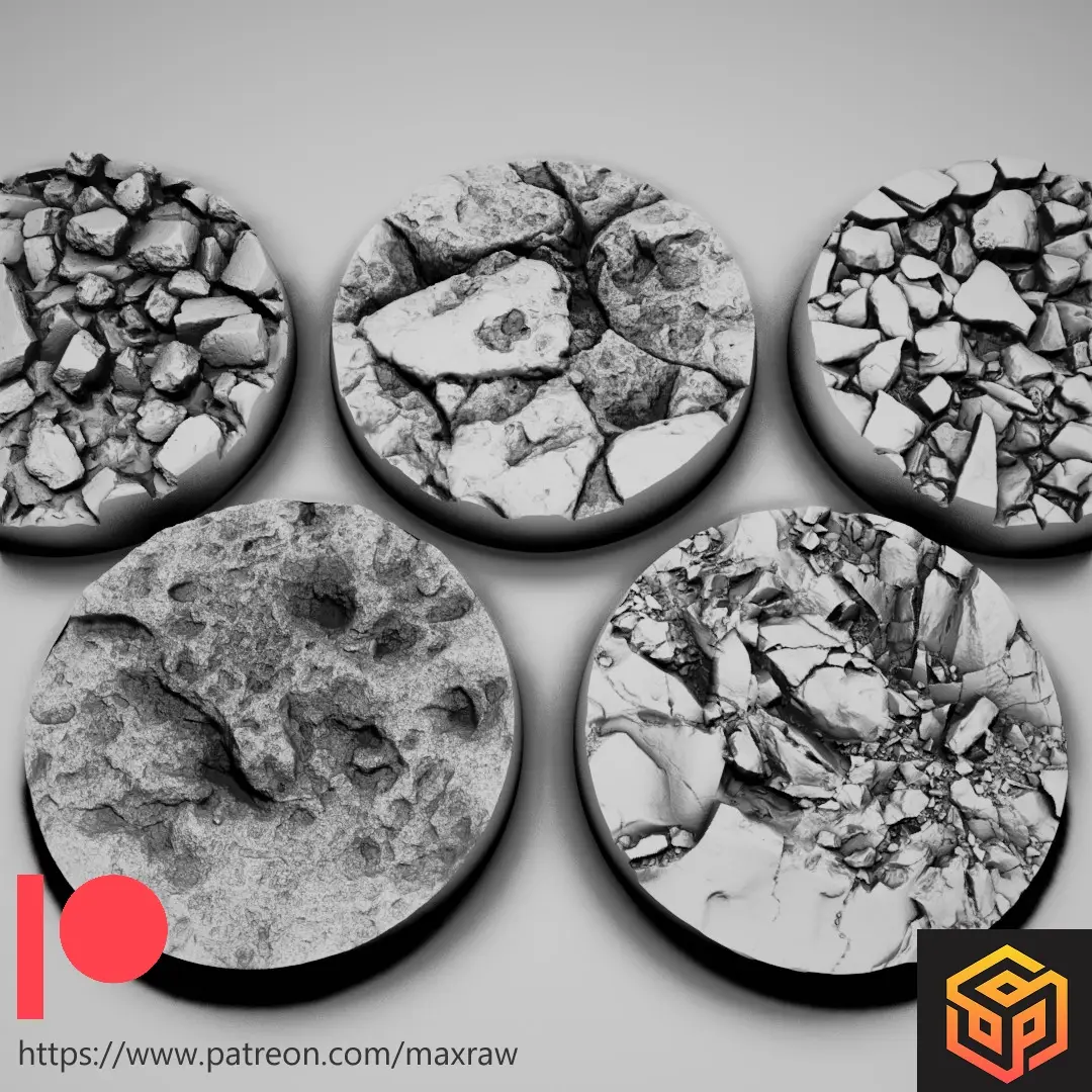 Bases Set E - free sample — modelo 3D