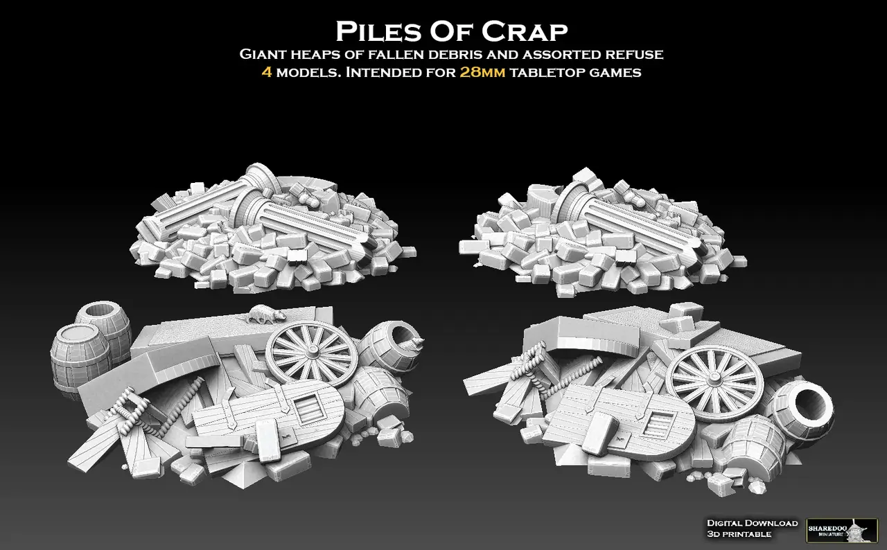 Piles Of Crap — modelo 3D
