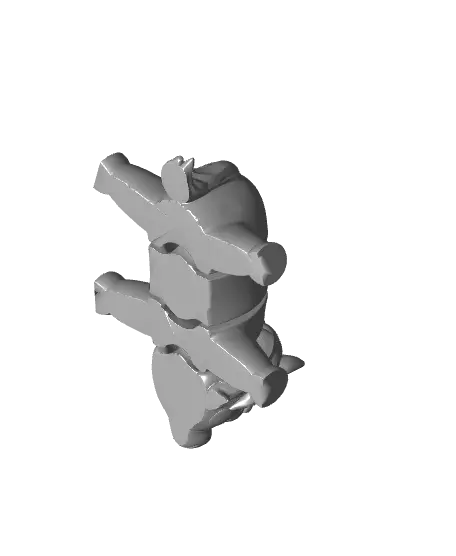 Articulated Unicorn, Cute Flexi Toy — modelo 3D