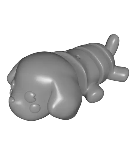 Flexi Labrador Keychain — modelo 3D