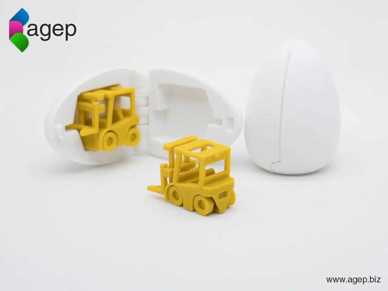 Surprise Egg #2 - Tiny Fork Lift — modelo 3D